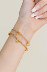 Adjustable Kara Bracelet-08 (Golden) (Openable)